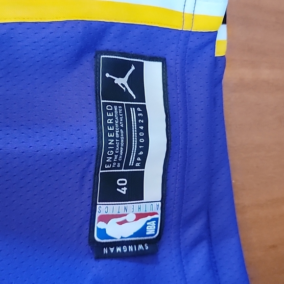 Jordan NBA Los Angeles Lakers LeBron James 6 Swingman Purple Jersey Size Small S - Picture 3 of 3